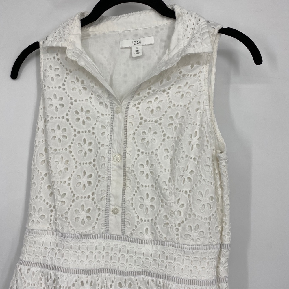 Cottagecore Eyelet Picnic Dress - Picture 7 of 15